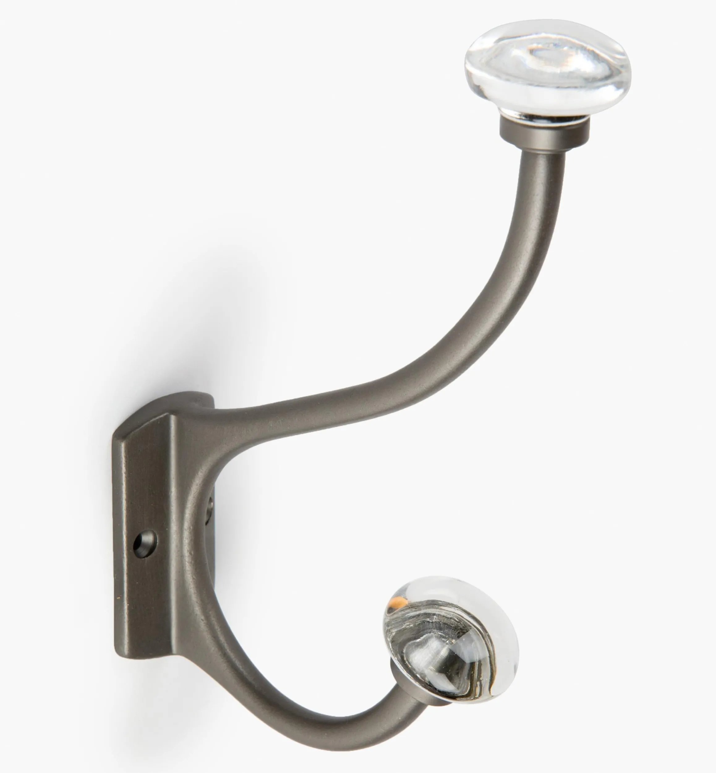 Hooks>Lee Valley Brass Coat Hook With Crystal Knobs
