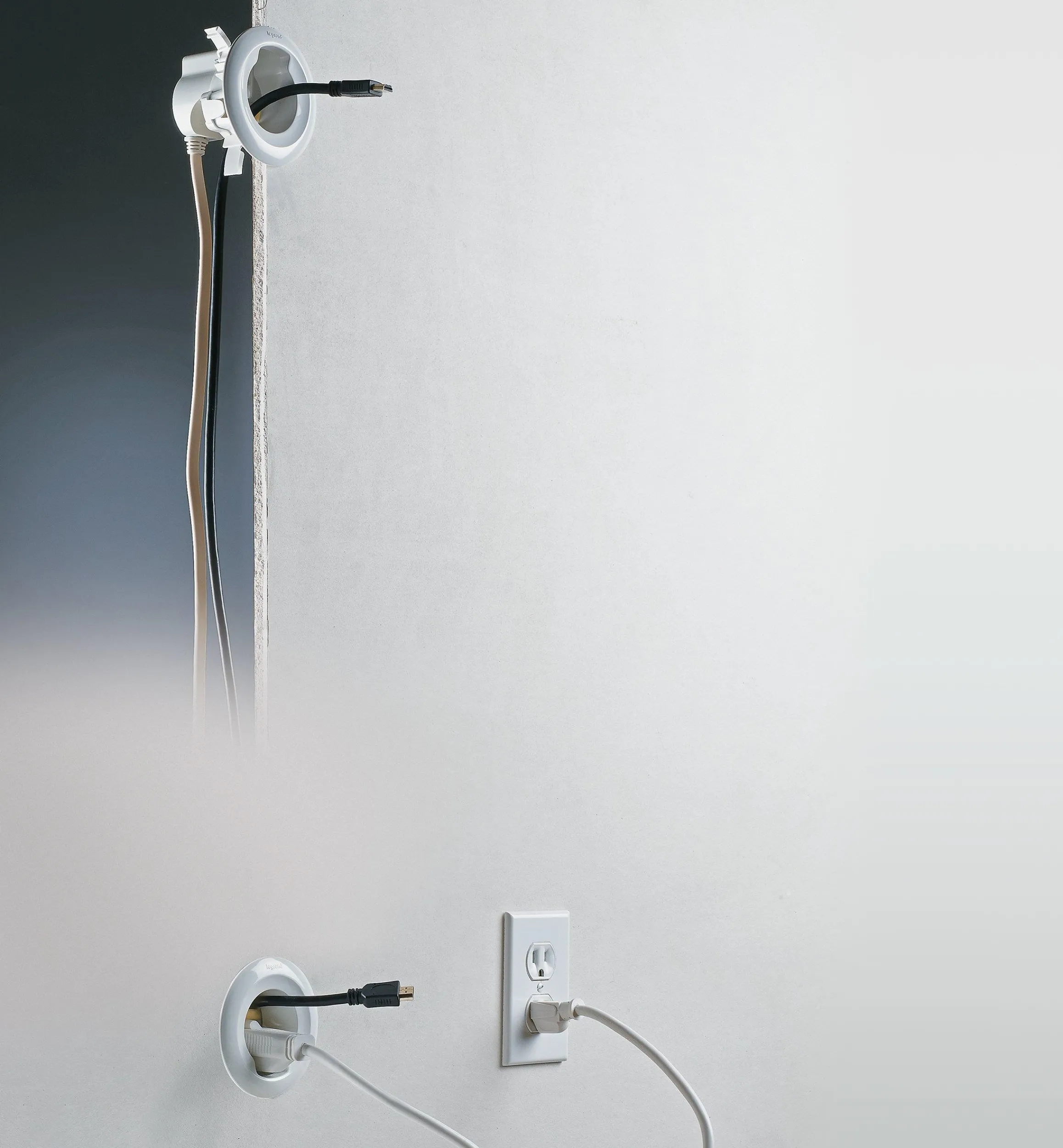 Cable Management>Lee Valley Cable Grommet Kit For Wall-Mounted Electronics