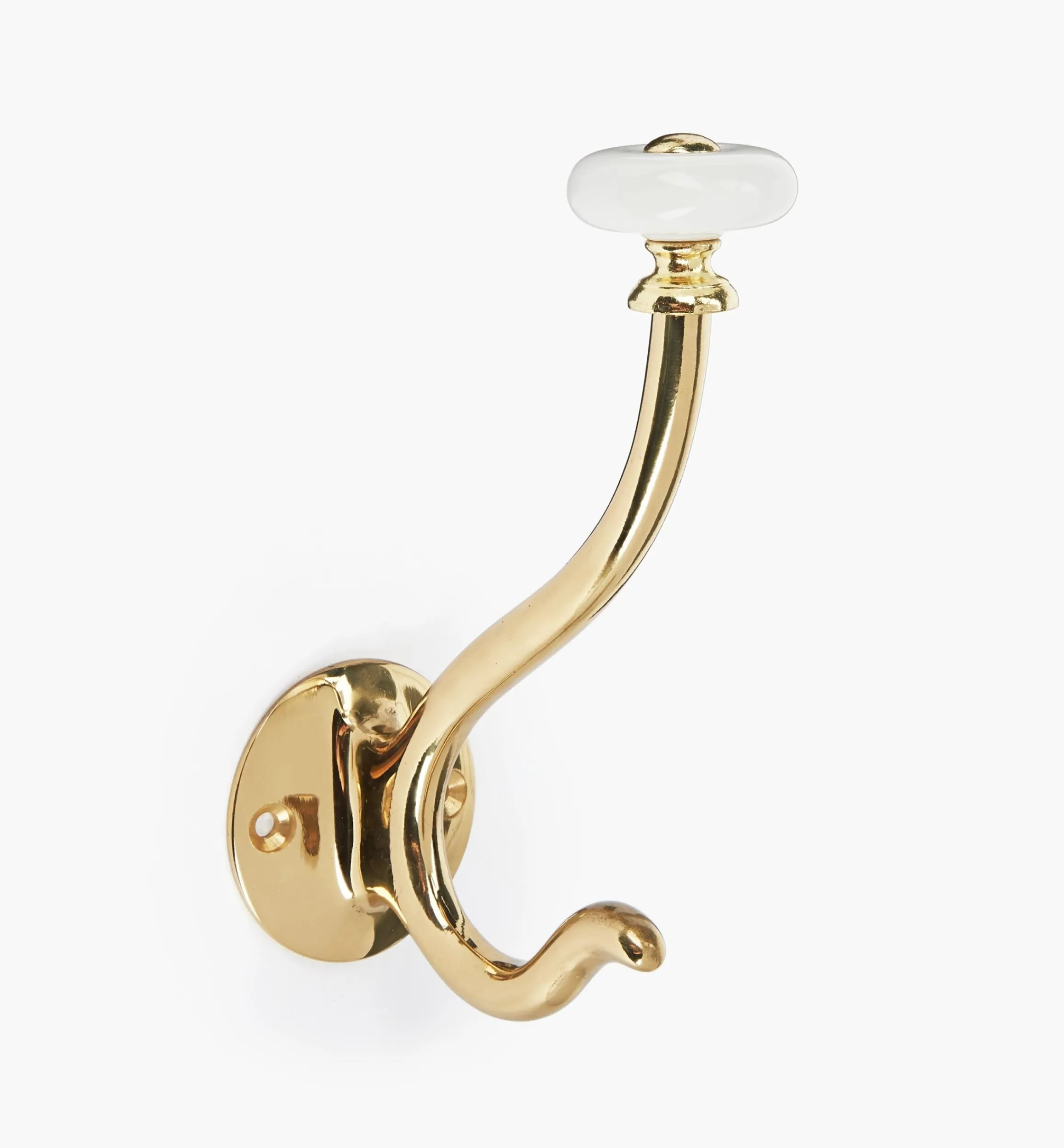 Hooks>Lee Valley Ceramic Knob Coat & Hat Hook