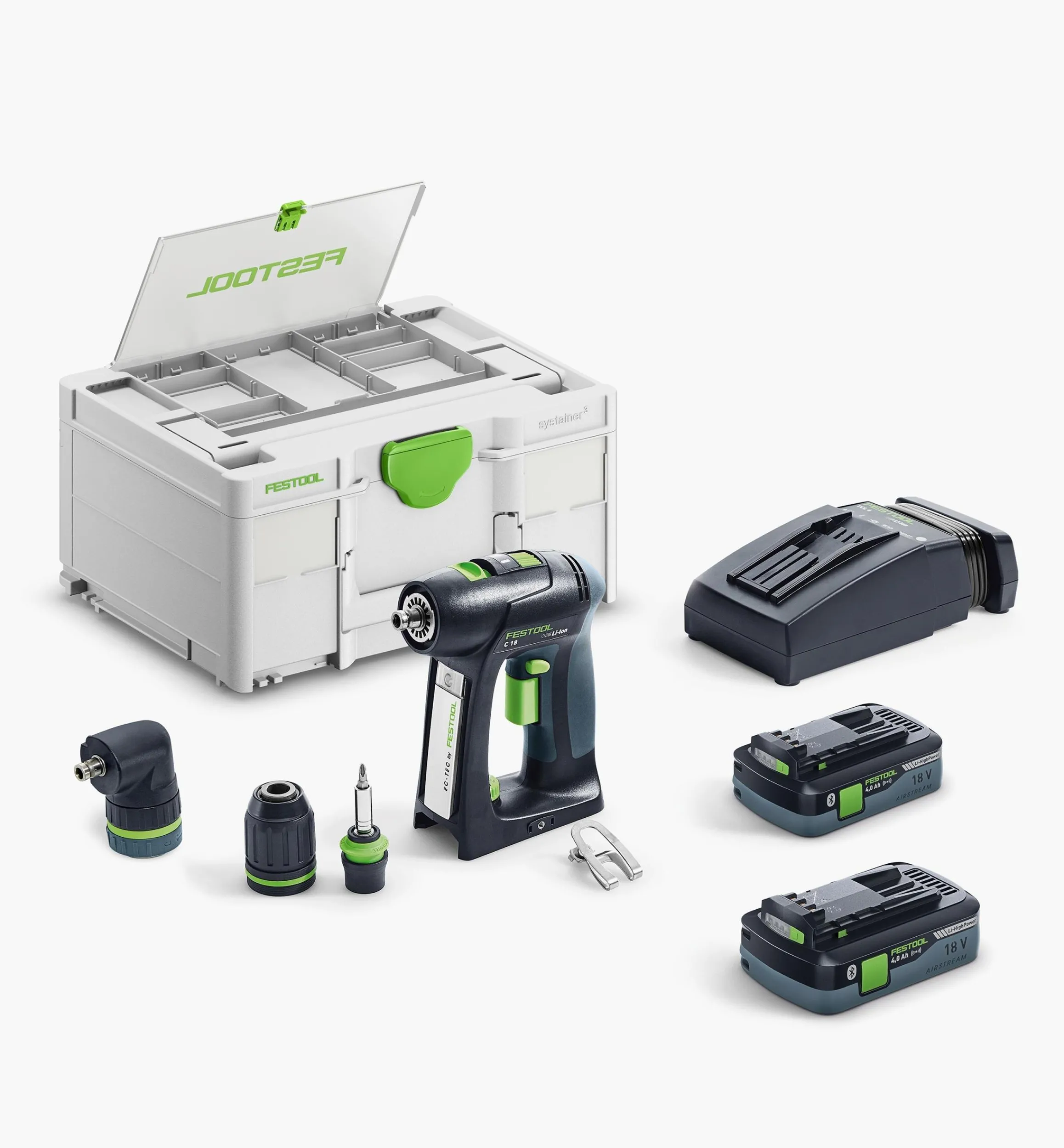 Power Tools>Lee Valley Festool C 18 Compact Drill Set