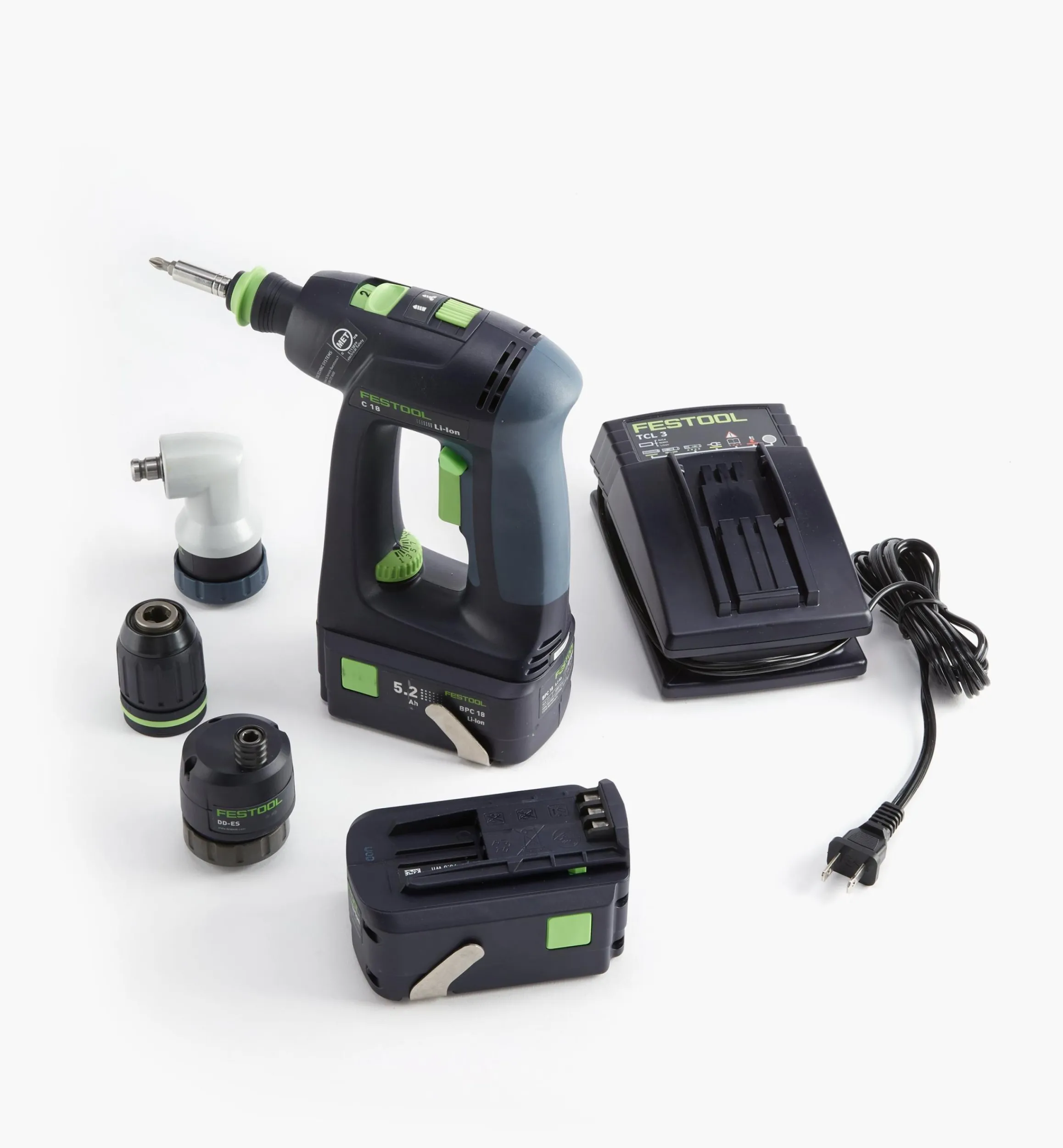 Power Tools>Lee Valley Festool C 18 Cordless Drill Set